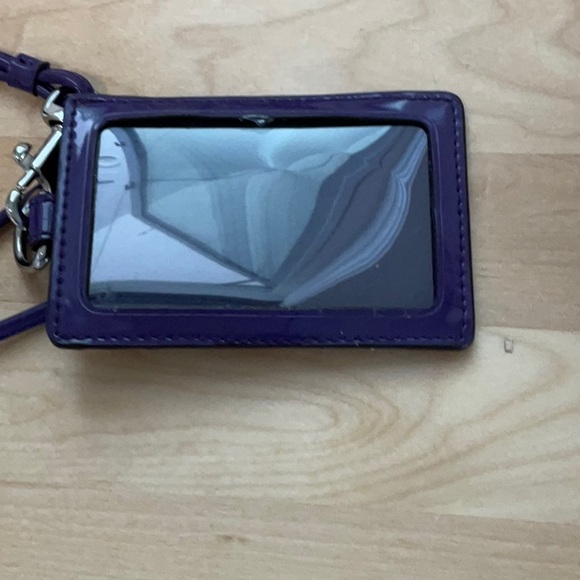 Coach Purple Lanyard with Heart Accent - Picture 2 of 2